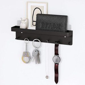 NEW Key Holder for Wall Decorative - Mail Organizer and Key Rack with Tray